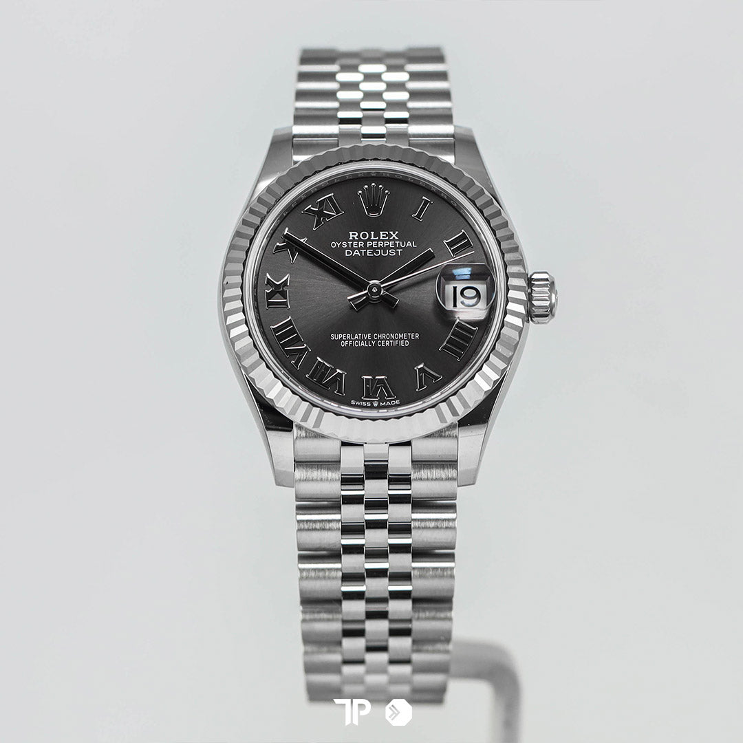 Datejust 31 Dark Grey Roman White Gold Fluted Bezel Jubilee (2025)