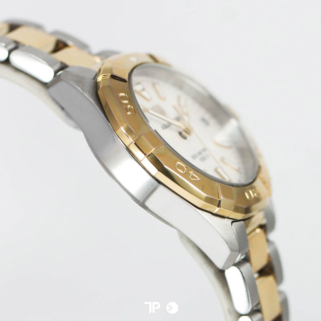 Aquaracer Lady Two Tone Yellow Gold White MOP Dial 32mm
