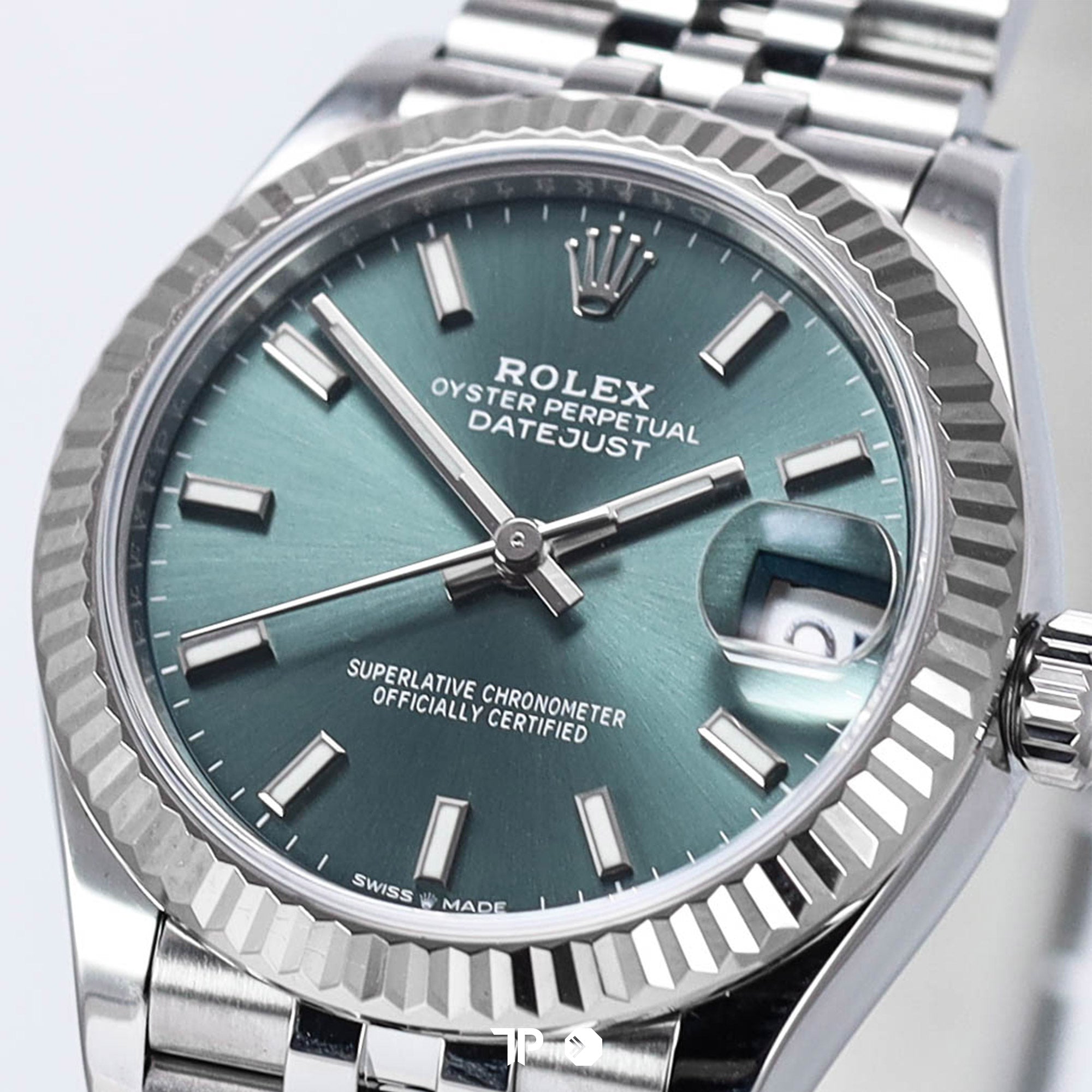 Datejust 31 Mint Green Dial Fluted Bezel Jubilee Bracelet (2020)