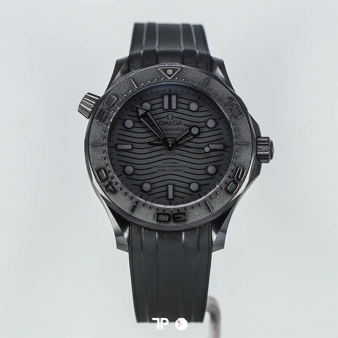 Seamaster Diver All Black Ceramic Rubber Strap 43.5mm (2022)