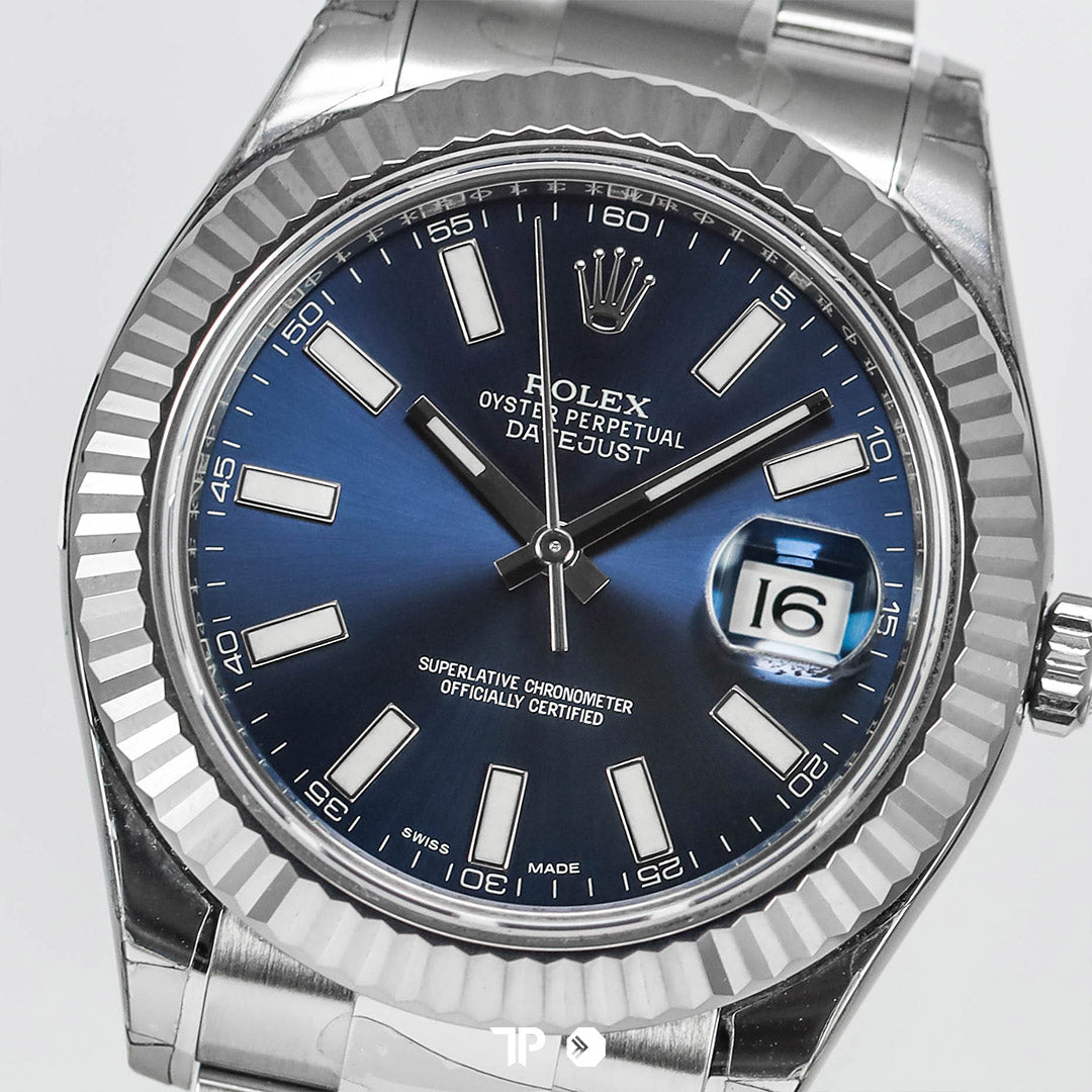 Datejust 41 Blue Dial Fluted Bezel Oyster (2016)