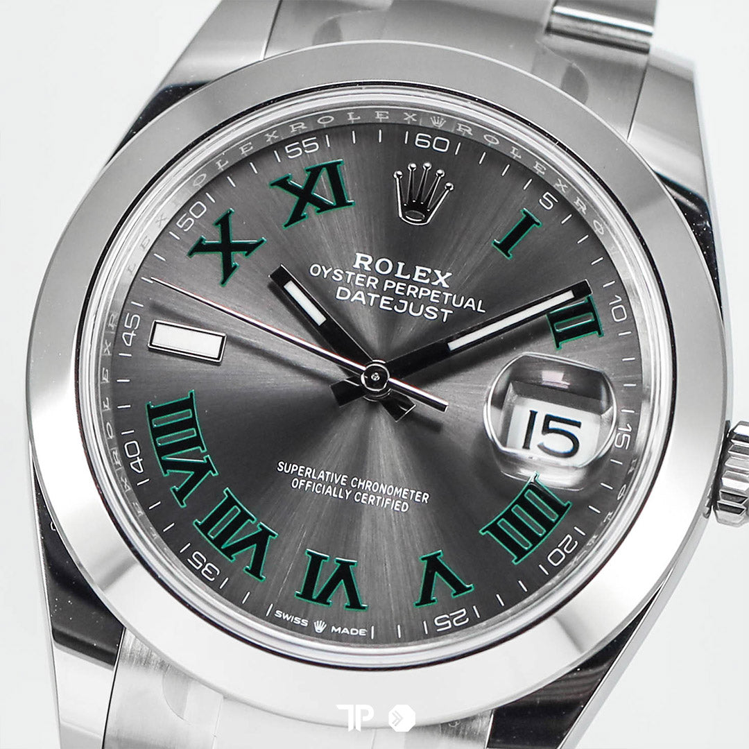 Datejust 41 Wimbledon Smooth Bezel LIKE NEW(2026)