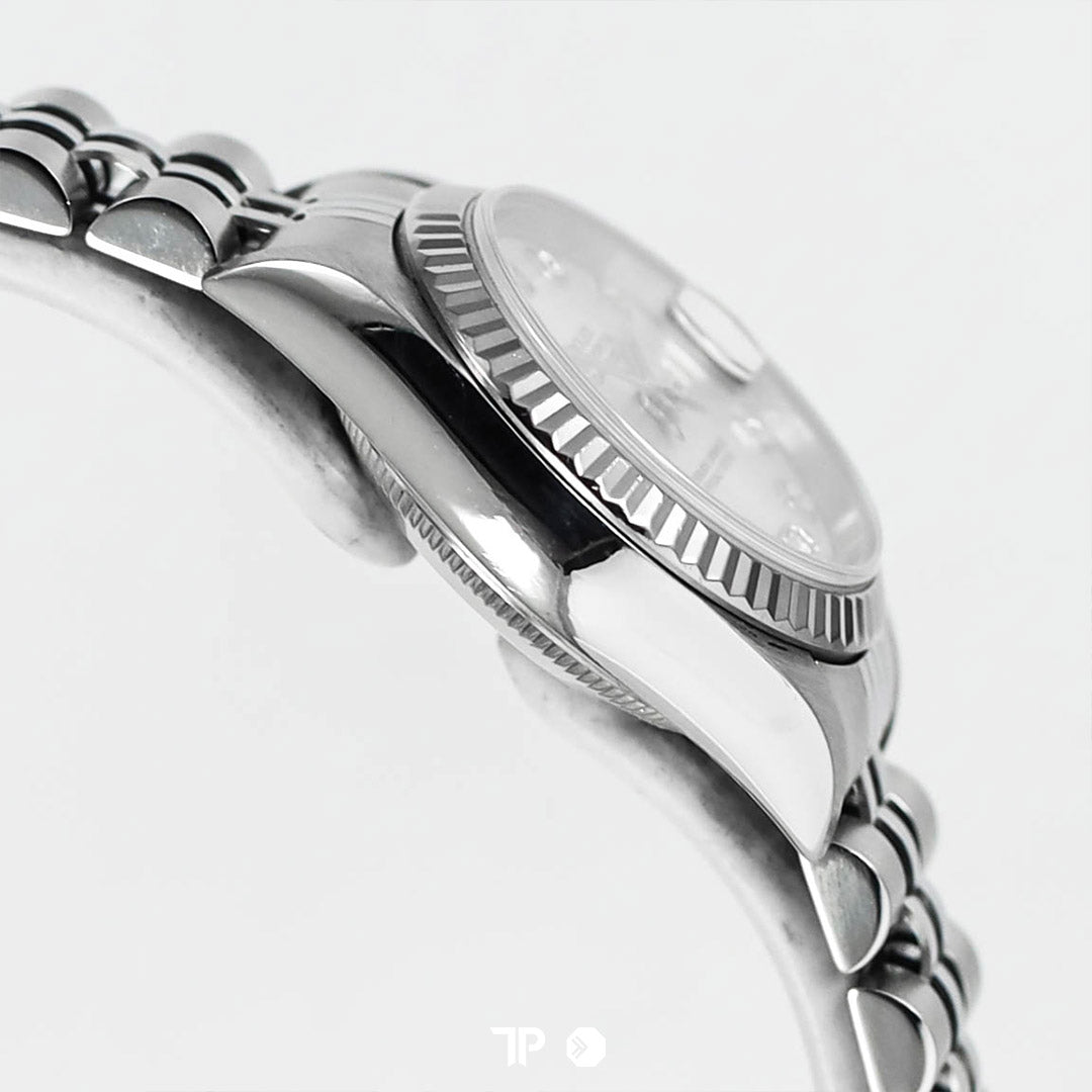 Datejust 26 Silver Diamond Index 'F SERIES' (2004) Jubilee