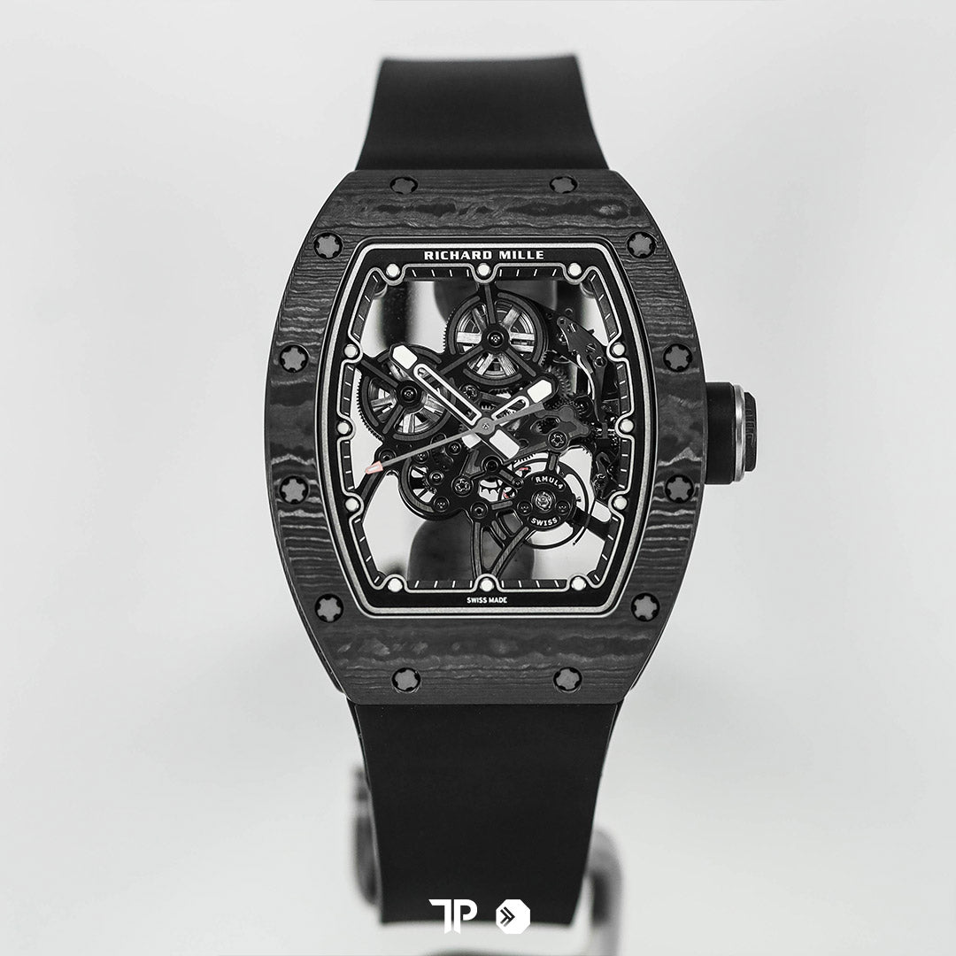 New Time-Only RM 55-01 Black Carbon TPT 37.95mm NEW(2026)