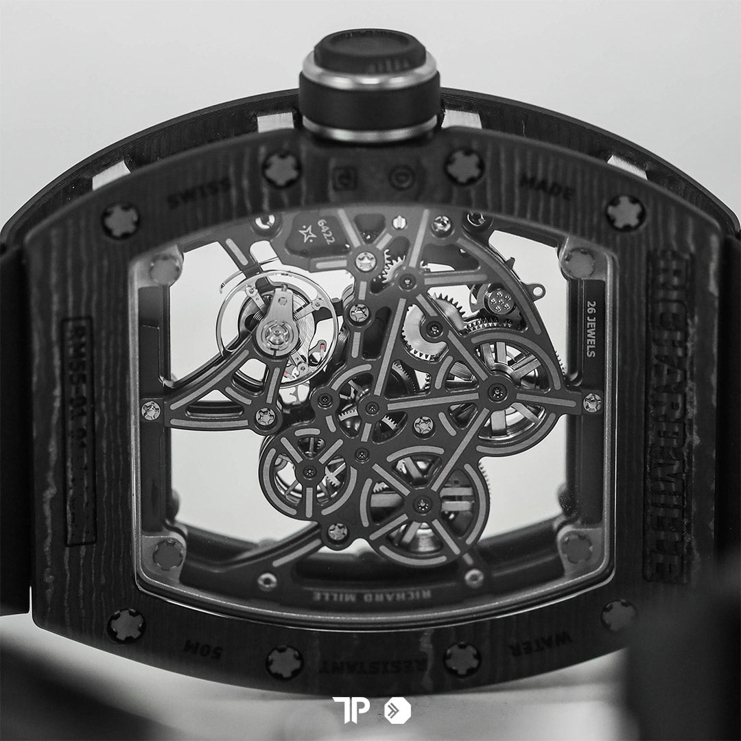 New Time-Only RM 55-01 Black Carbon TPT 37.95mm NEW(2026)