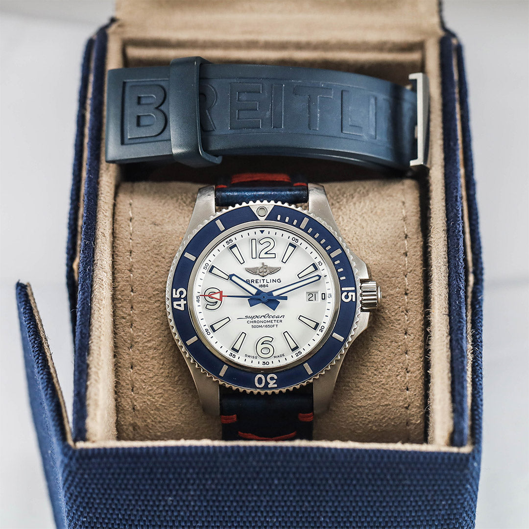 Superocean Automatic 42 White Dial Blue Bezel (2021)