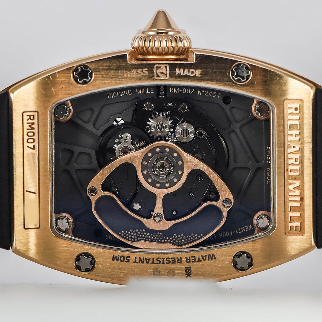 RM 07-01 Rose Gold Black & White Diamond Dial (2011)
