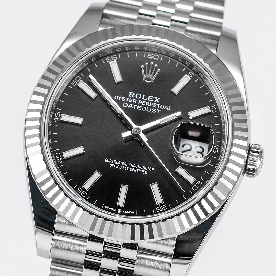 Datejust 41mm Black Fluted Bezel Jubilee NEW(2026)
