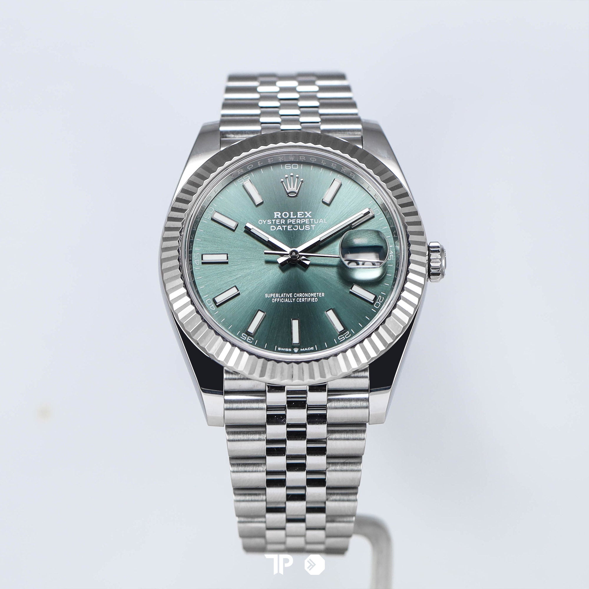 Datejust 41 Mint Green Flutted Bezel Jubilee (2022)