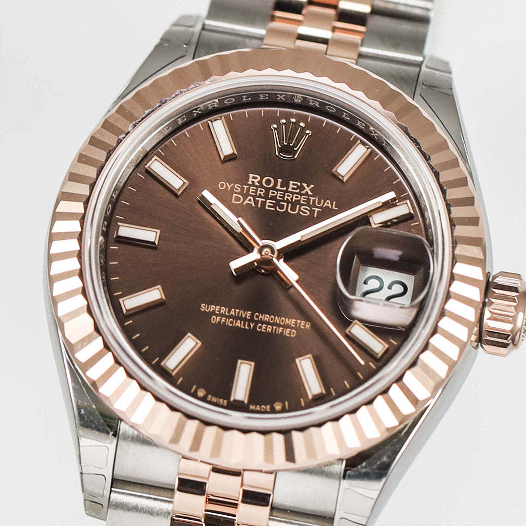 Datejust 28 Choco Dial Two Tone Rose Gold LIKENEW(2026)