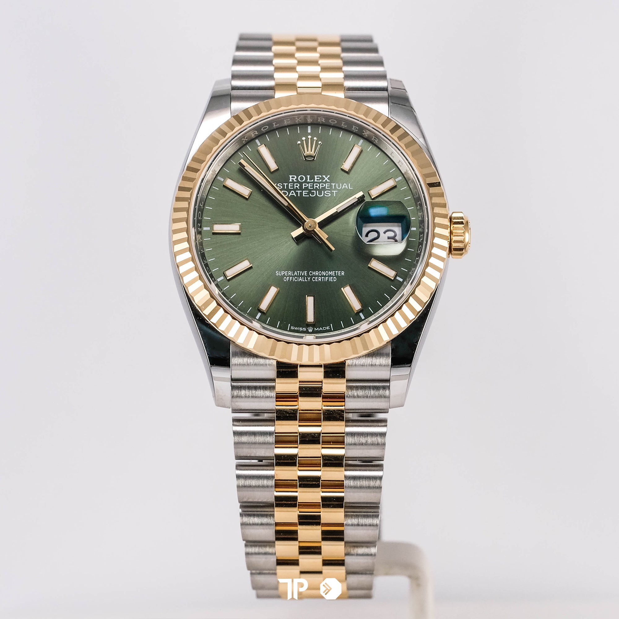Datejust 36 Twotone Yellow Gold Green Dial NEW (2026)