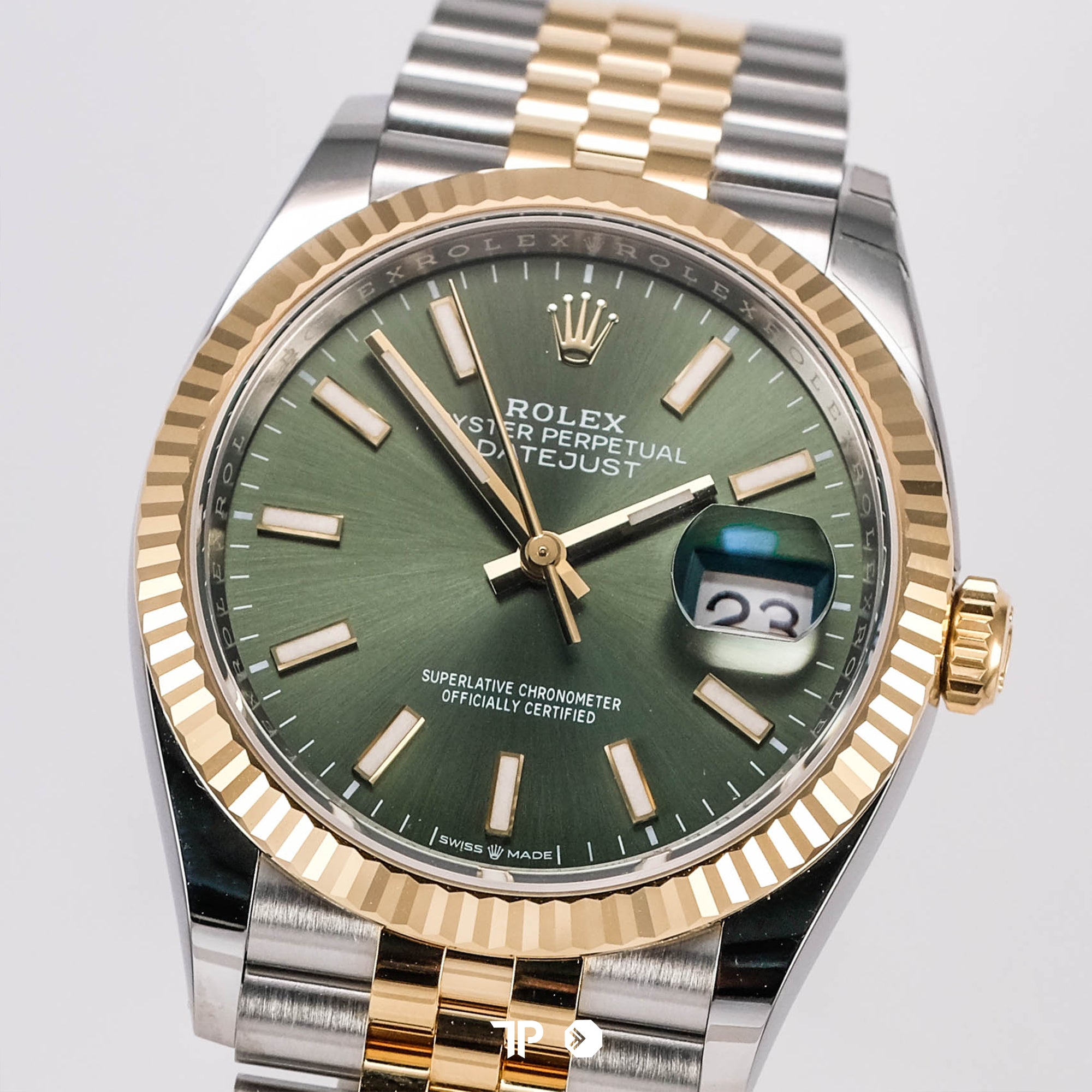 Datejust 36 Twotone Yellow Gold Green Dial NEW (2026)