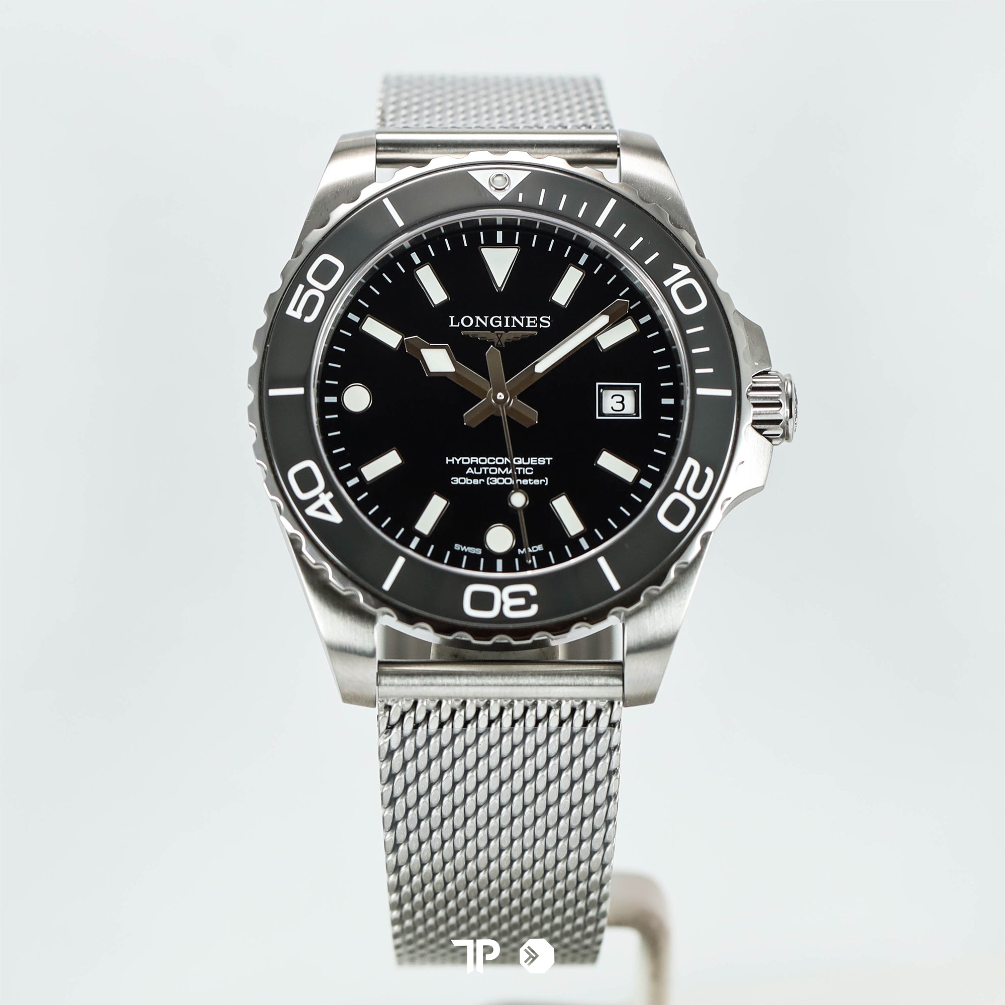 HydroConquest Black Dial Mesh Bracelet 42mm NEW(2026)