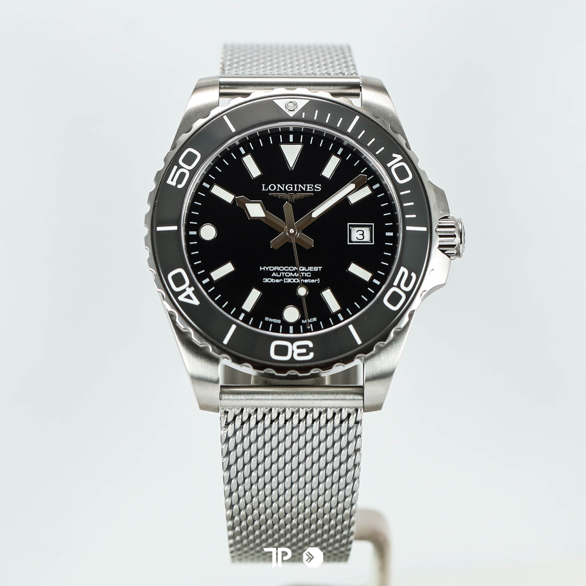 HydroConquest Black Dial Mesh Bracelet 42mm NEW(2026)