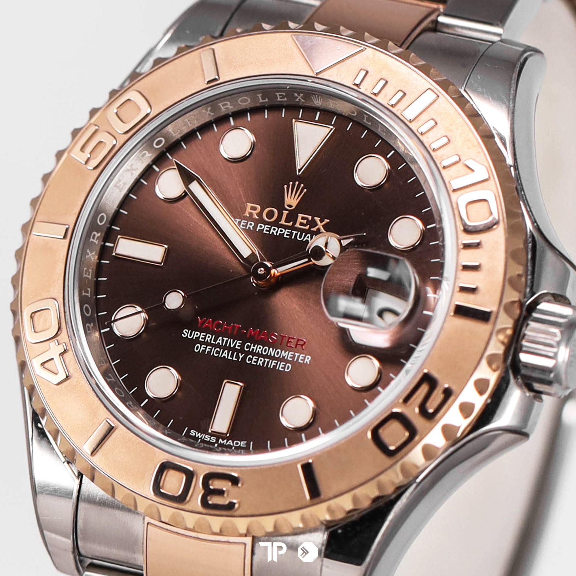 Yacht Master Two Tone Rosegold Choco Dial Oyster Bracelet 40mm (2017)