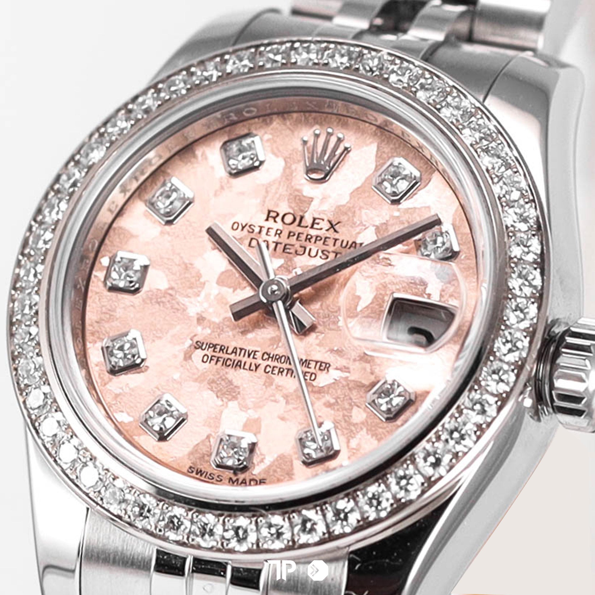 Datejust 26 Crystal Gold Pink Diamond Bezel & Index (2013)
