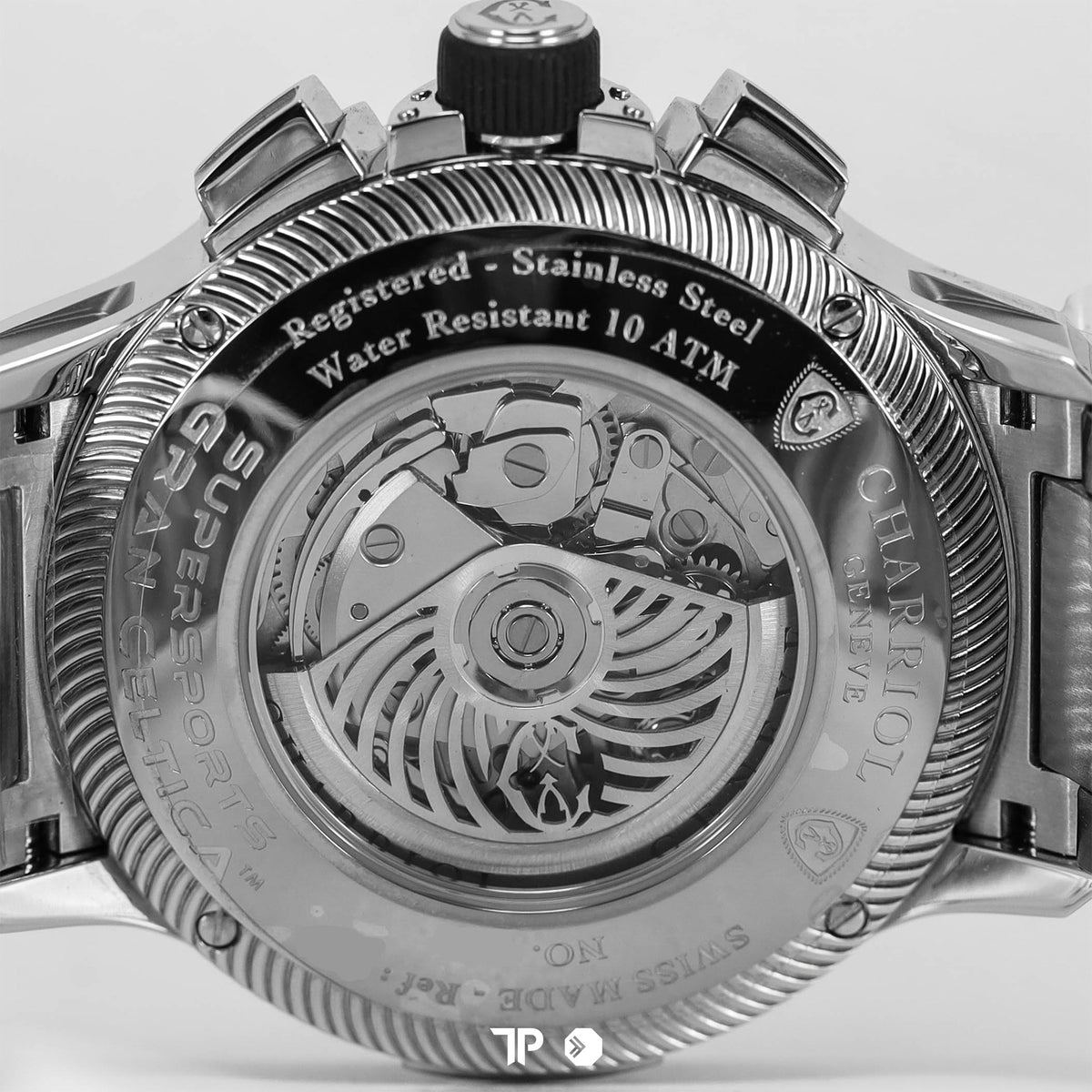 Gran Celtica Chronograph Automatic Watch Black Dial 46mm