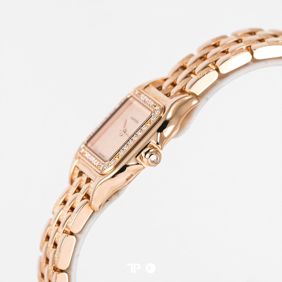 Panthere De Cartier Watch Small Size Rose Gold Diamond Bezel (NEW 2026)