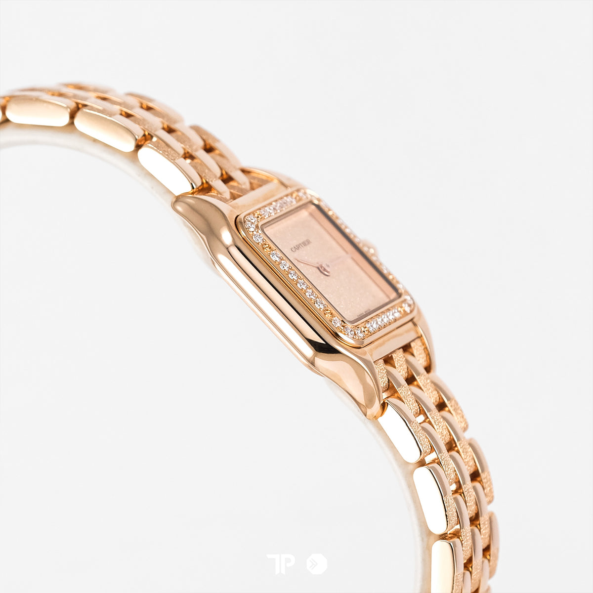 Panthere De Cartier Watch Small Size Rose Gold Diamond Bezel (NEW 2026)