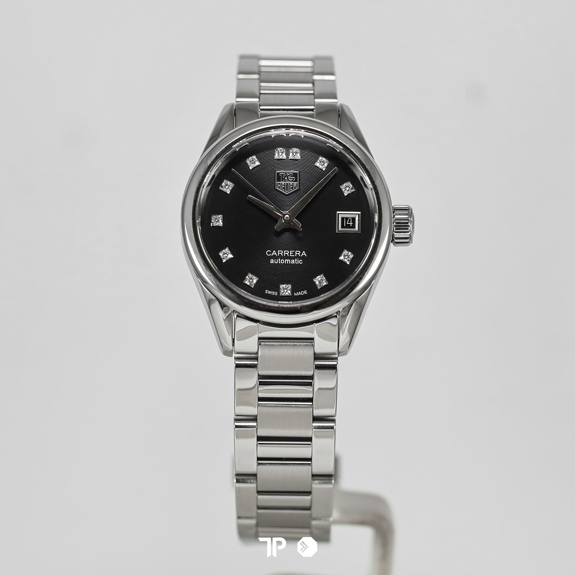 Carrera Cal 9 Black Dial Diamond Index 28mm (2016)