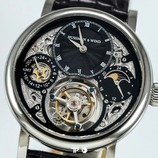 GMT Anatomic Tourbillon Skeleton Black Dial 42.5mm