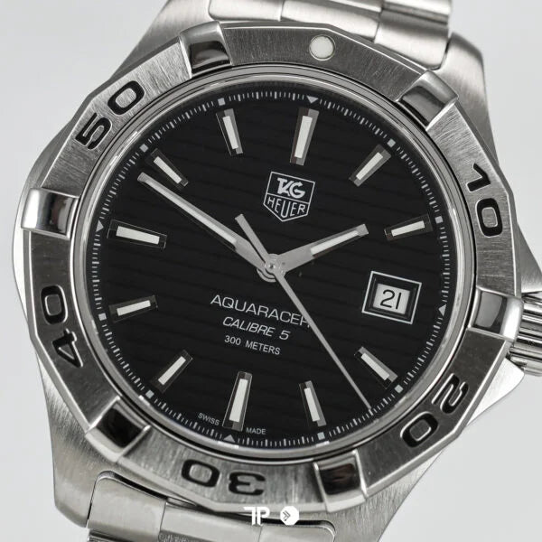 Aquaracer Calibre 5 Black Dial 300m 41mm WAP2010