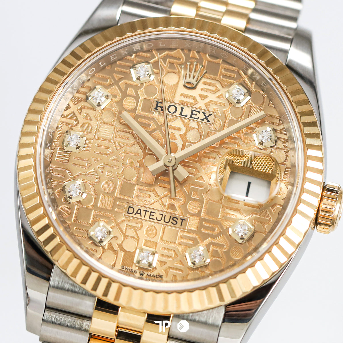 Datejust 36 Champagne Yellow Gold Jubilee Diamond Computerize Dial (2021)