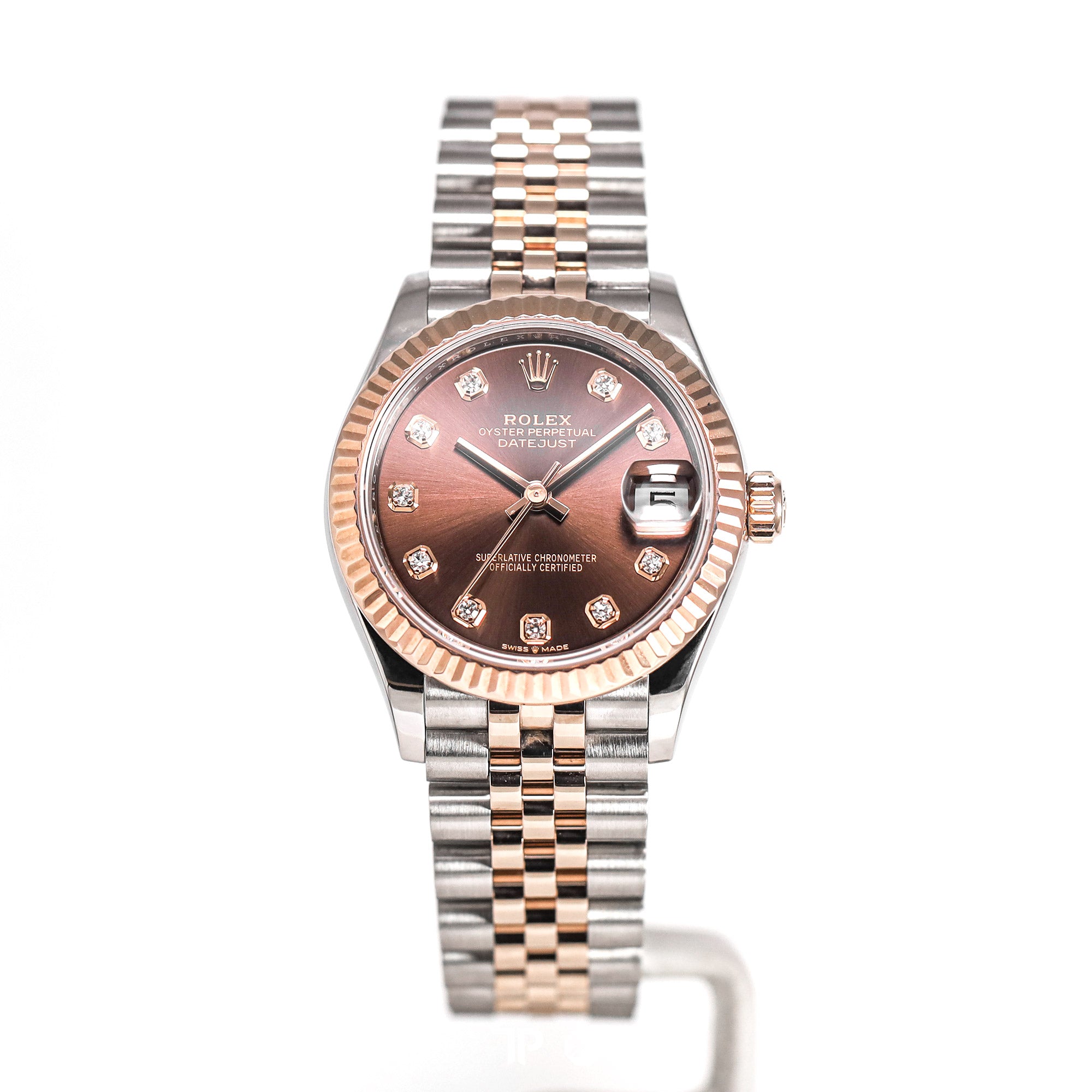 Datejust 31 Choco Diamond Two Tone Rose Gold (2022)