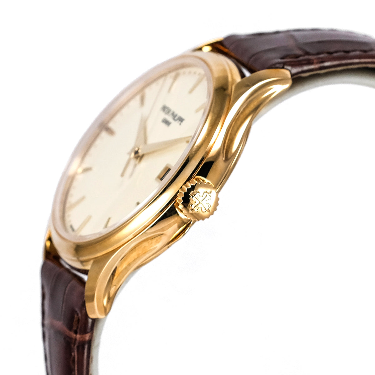 Calatrava 5227R Rose Gold White Ivory Dial Leather 39mm (2024)