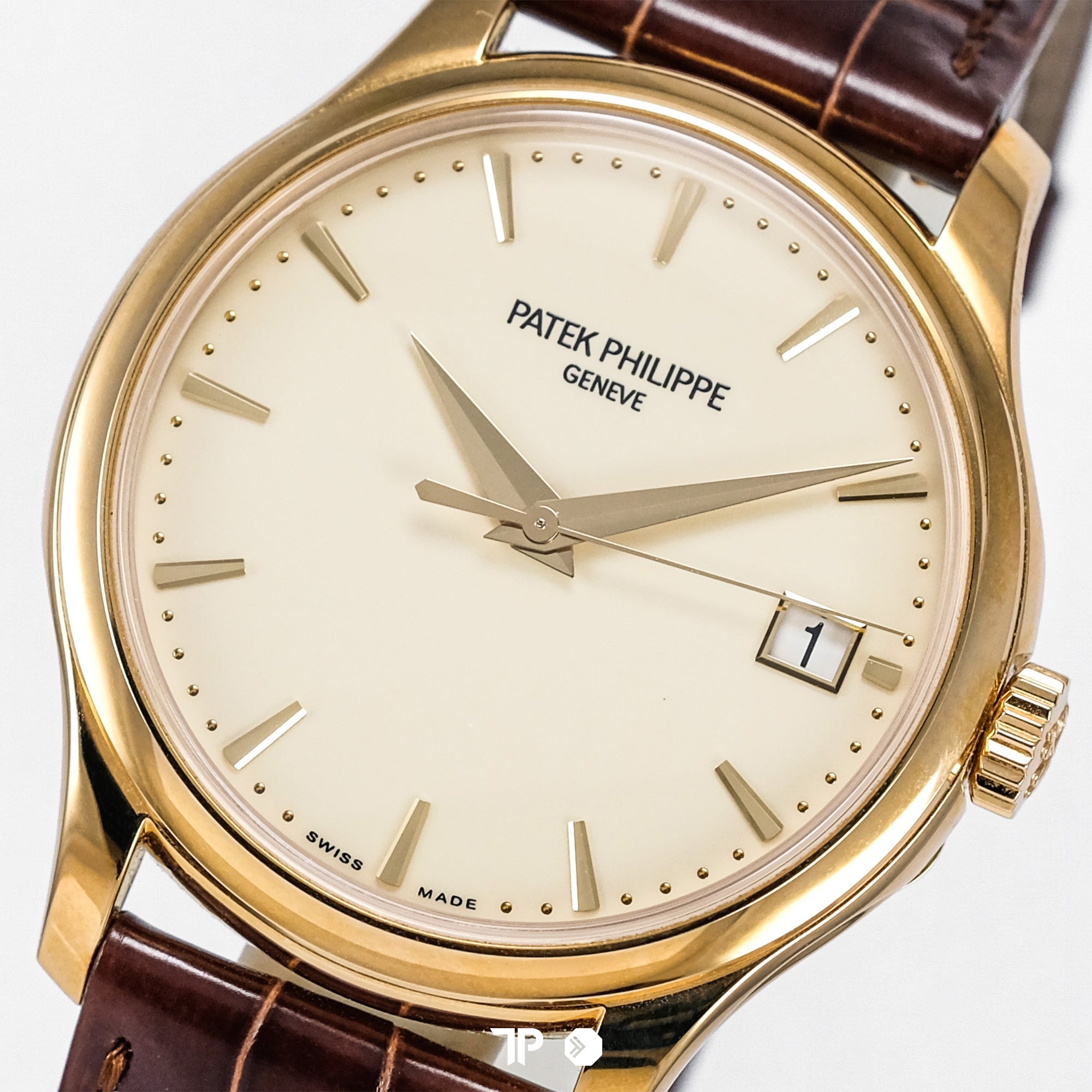 Calatrava 5227R Rose Gold White Ivory Dial Leather 39mm (2024)