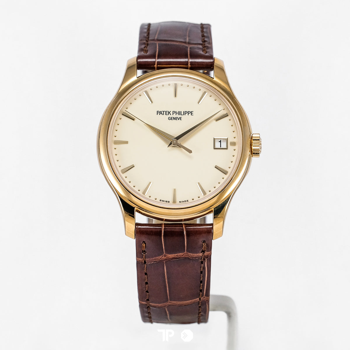 Calatrava 5227R Rose Gold White Ivory Dial Leather 39mm (2024)