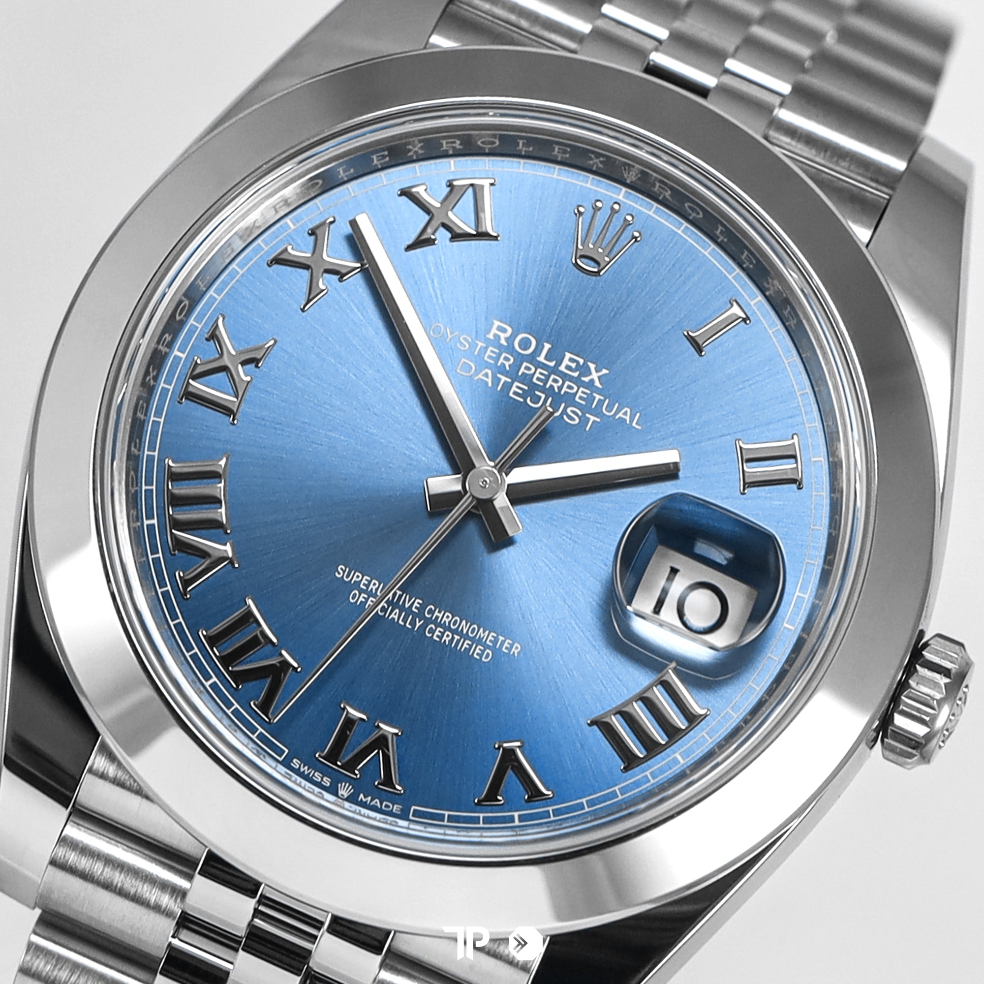 Datejust 41 Blue Azzurro Smooth Bezel Jubilee Like New (2026)