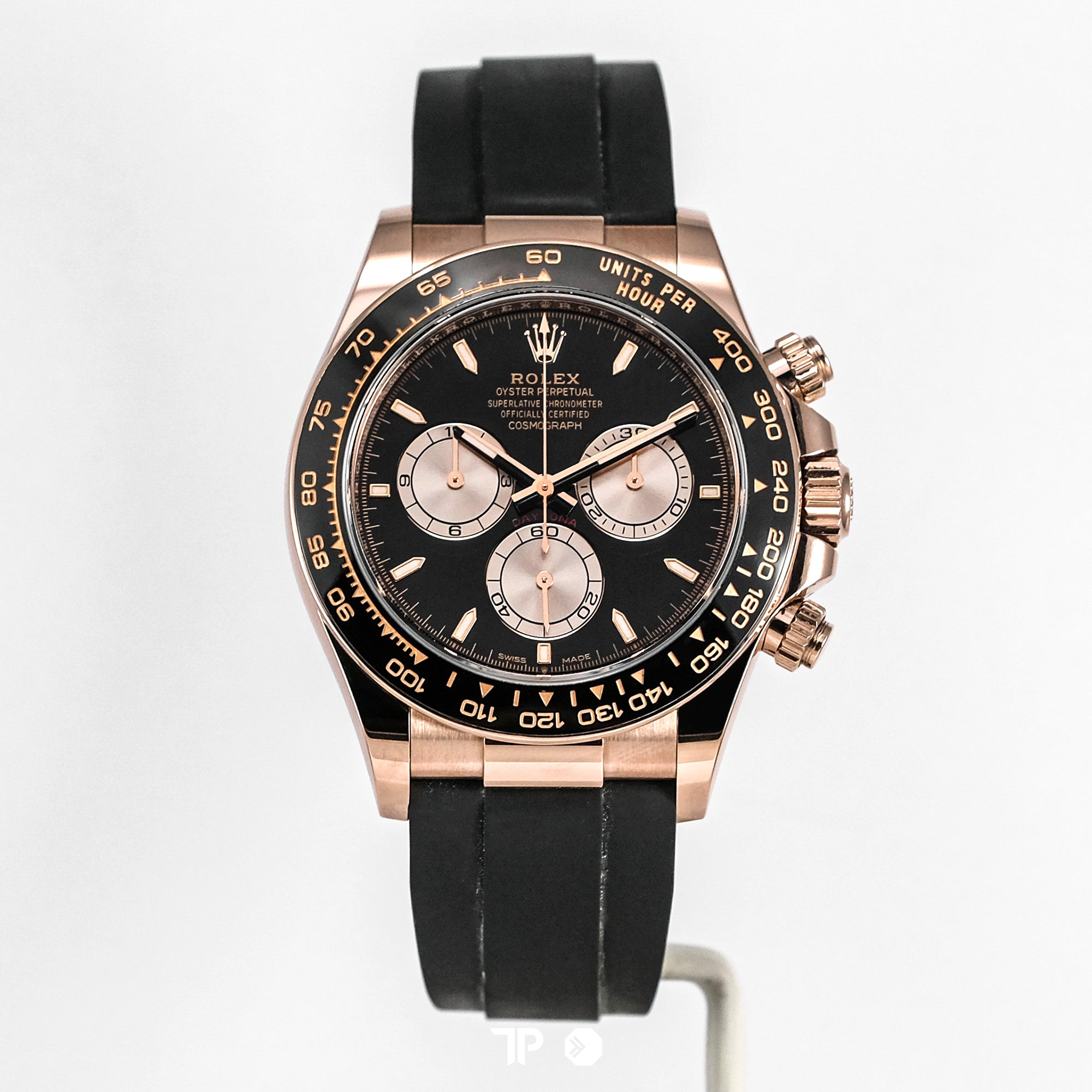 Daytona Rosegold Black Dial Oysterflex 40mm (2024)
