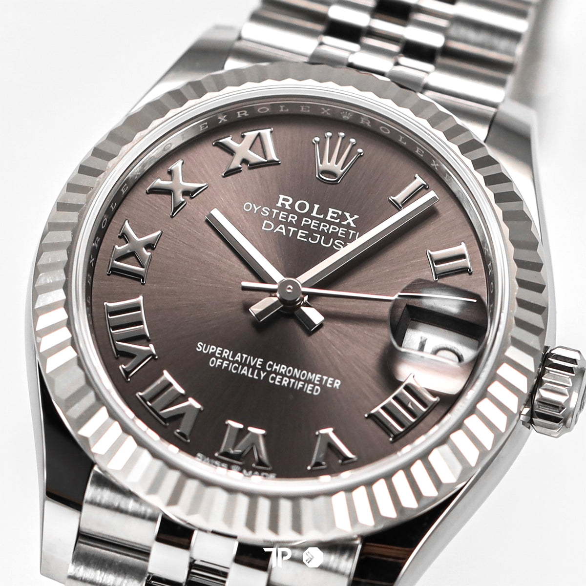 Datejust 31 Dark Grey Roman White Gold Fluted Bezel Jubilee NEW(2026)