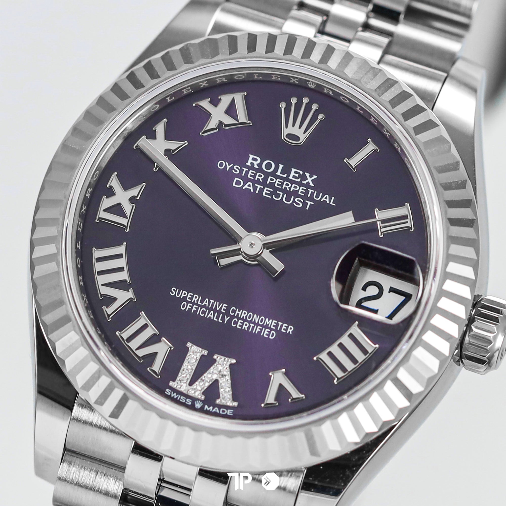 Datejust 31 Aubergine Roman Dial Diamond on VI NEW(2026)