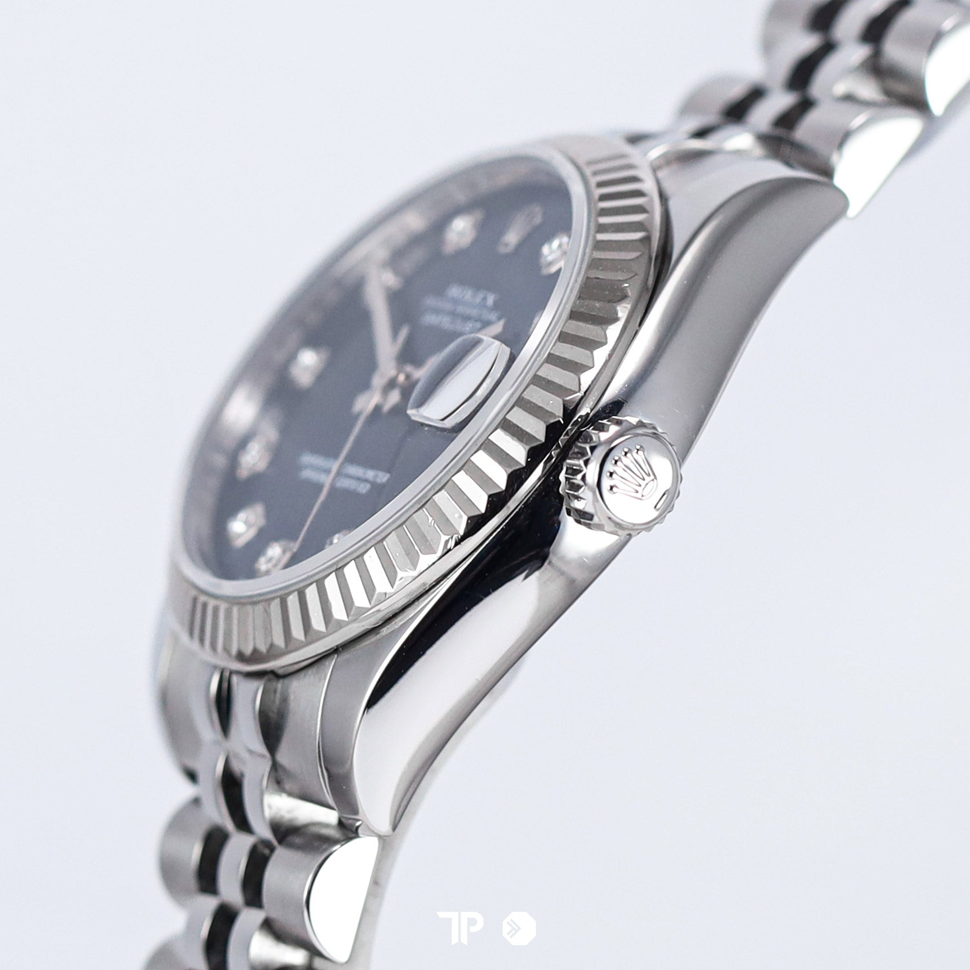 Datejust 31 Blue Dial Diamond Index Fluted Bezel (2010)