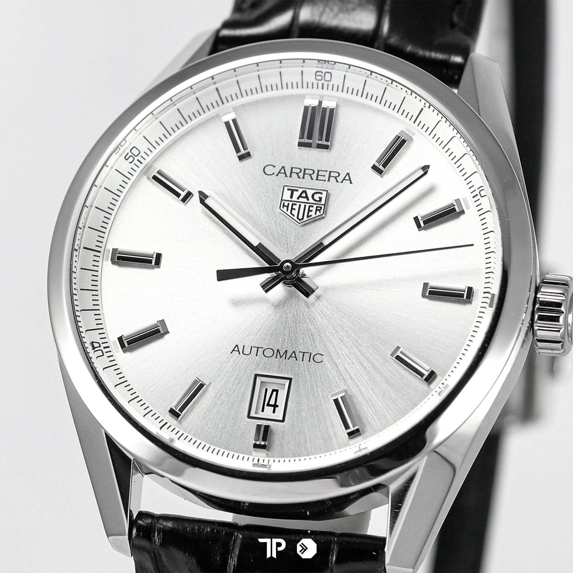 Carrera Date Cal 5 Automatic Silver Dial 39mm
