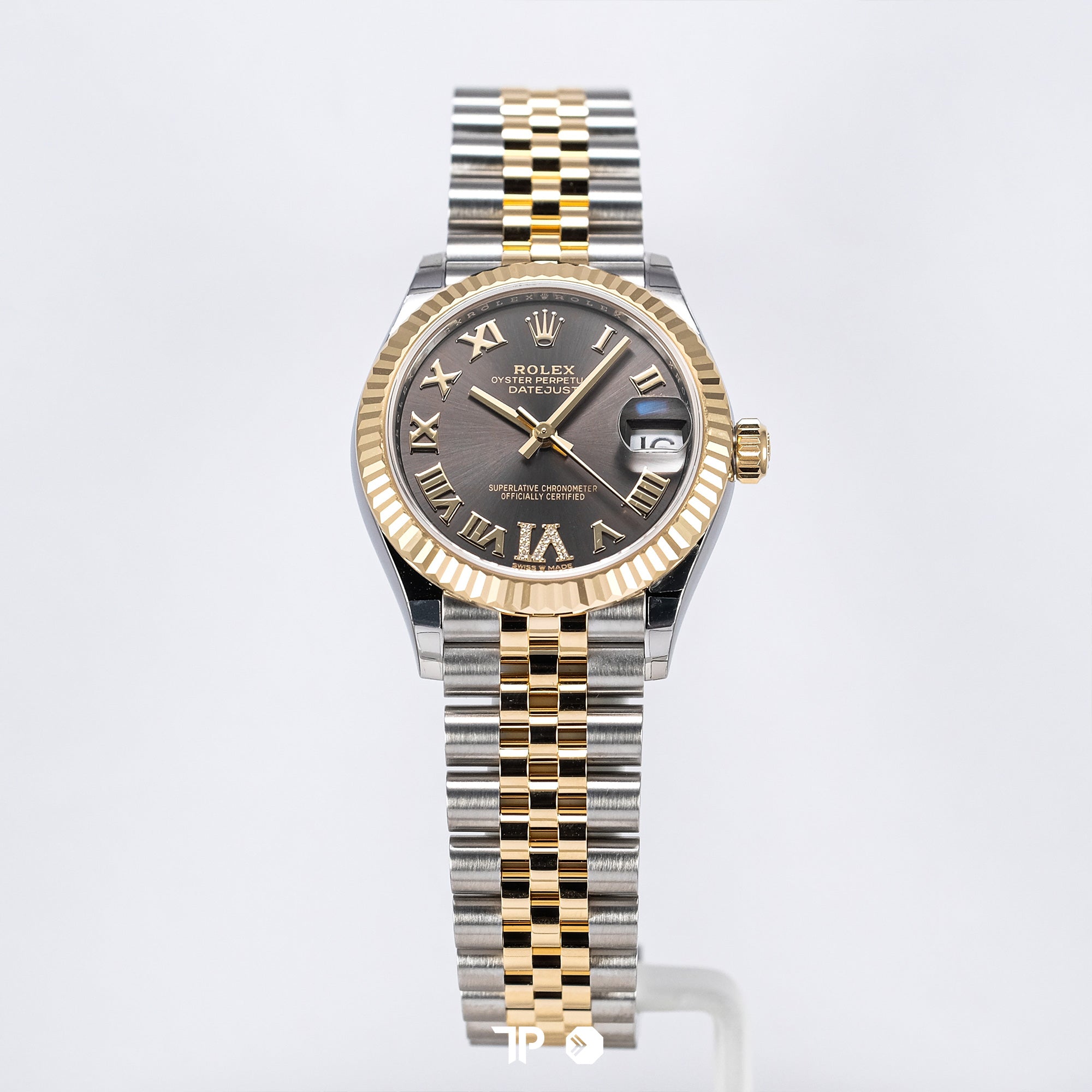Datejust 31 Dark Grey Diamond on VI Two Tone Yellow Gold NEW (2025)