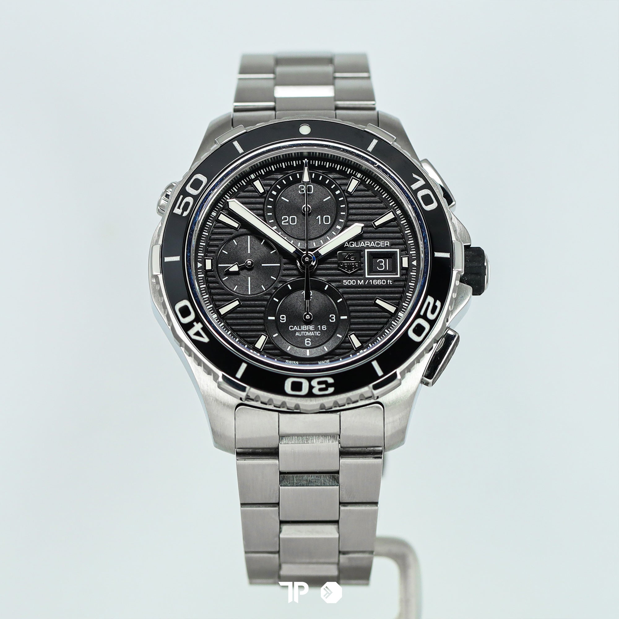 Aquaracer 500m Cal 16 Chronograph Ceramic Bezel 43mm (2015)