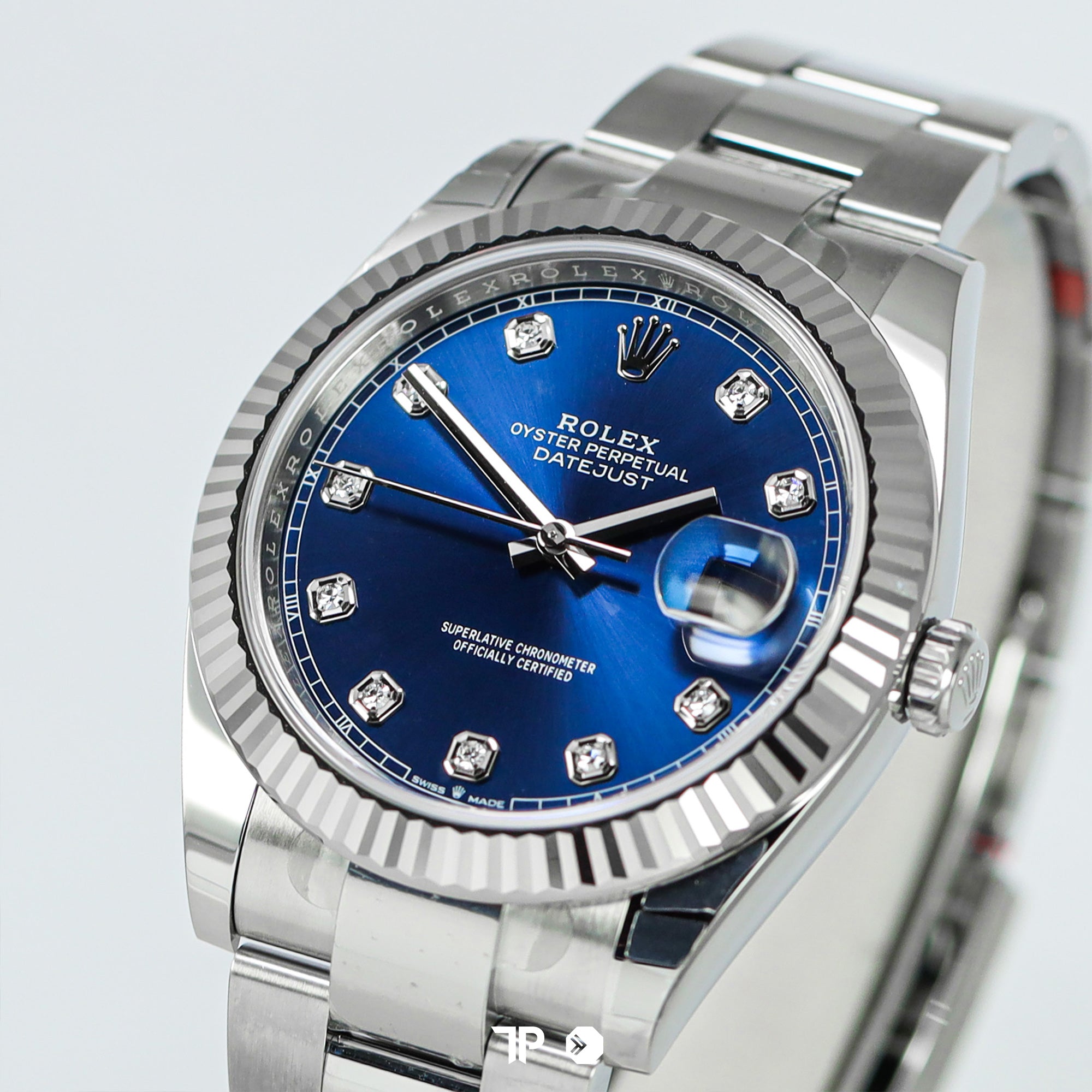 Datejust 41 Blue Dial Fluted Bezel Diamond Index NEW(2022)