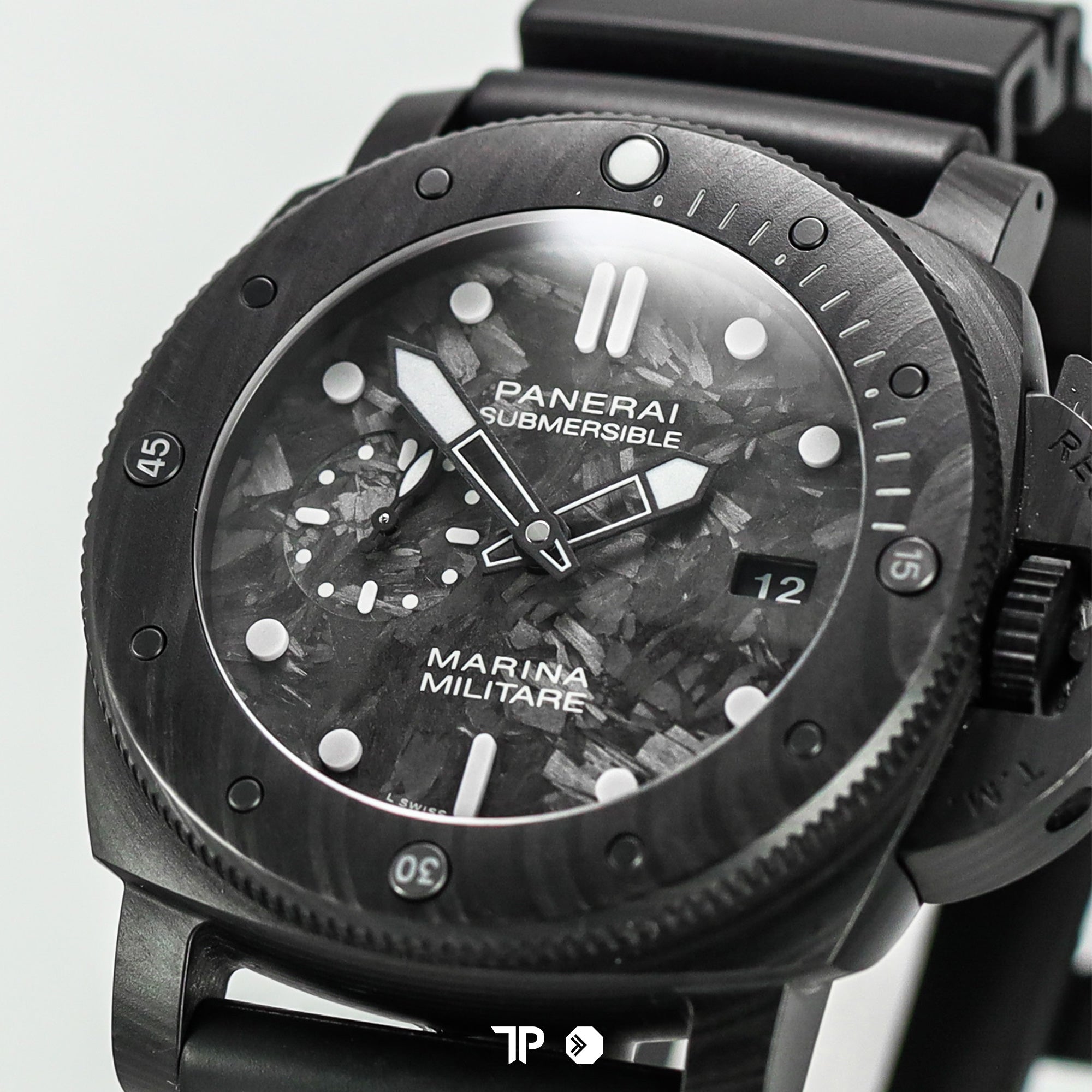 Marina Militare Carbotech 3 Days PAM979 Black 47mm