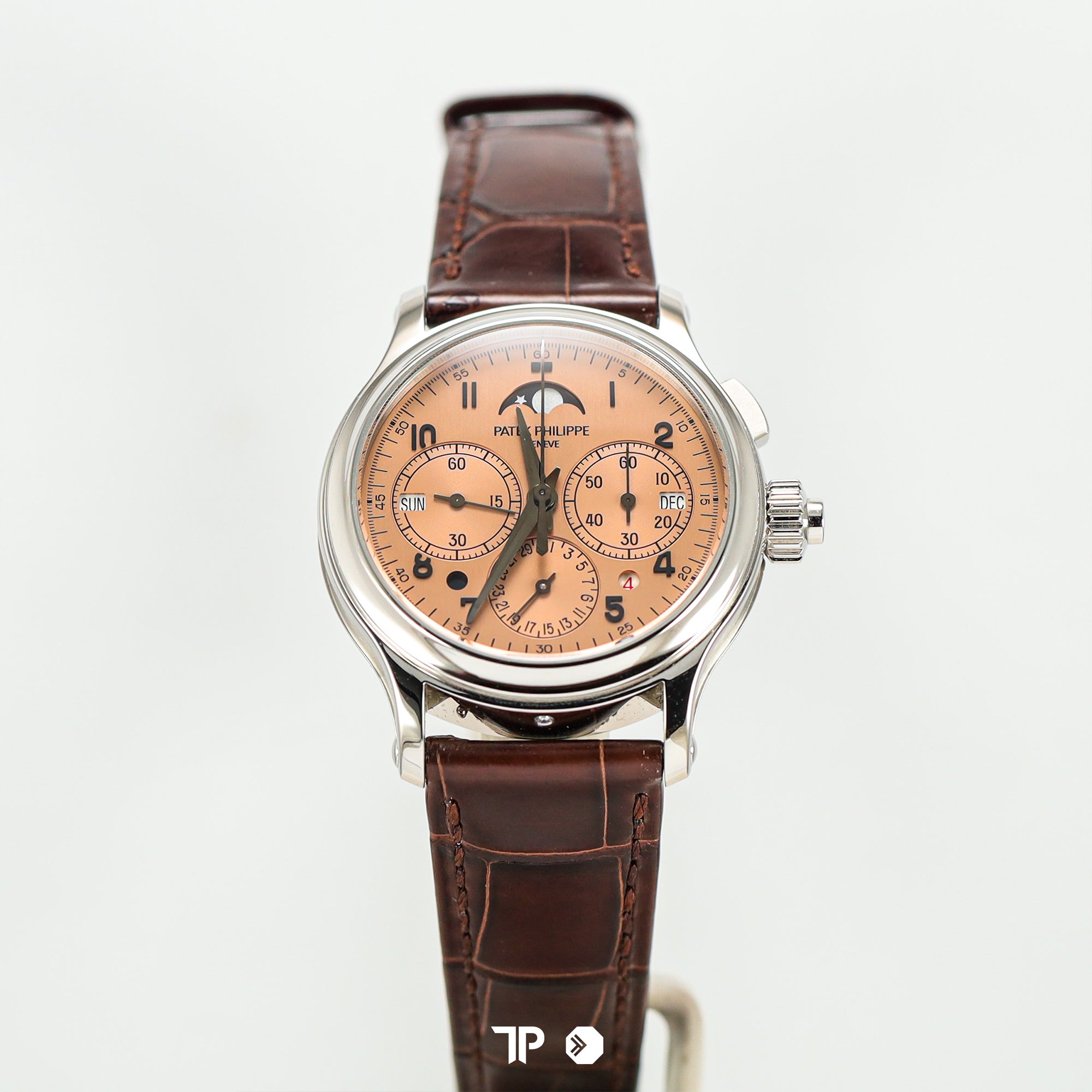 5372P Perpetual Calendar Chronograph Split-Seconds Platinum Salmon Dial 38.3mm (2020)