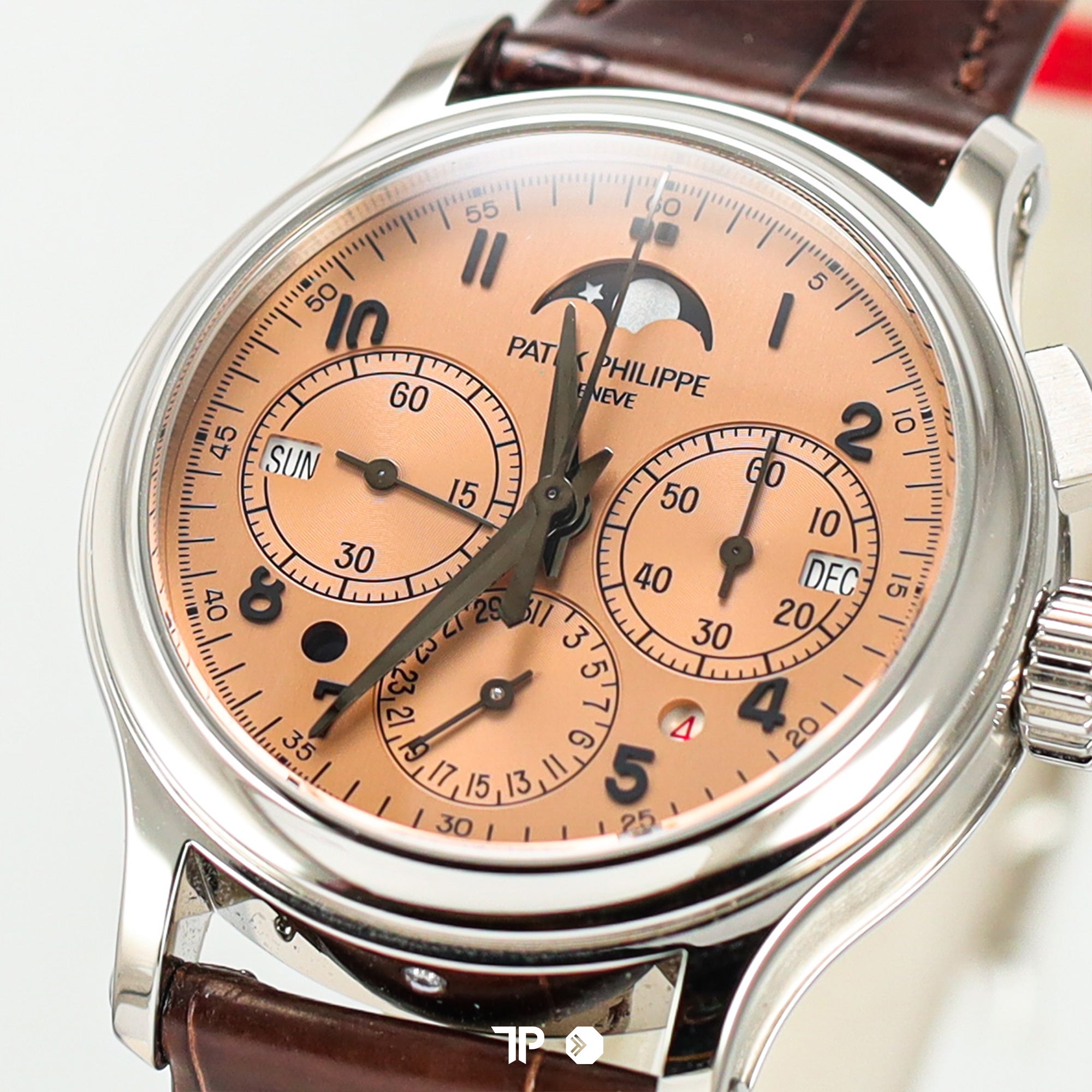 5372P Perpetual Calendar Chronograph Split-Seconds Platinum Salmon Dial 38.3mm (2020)