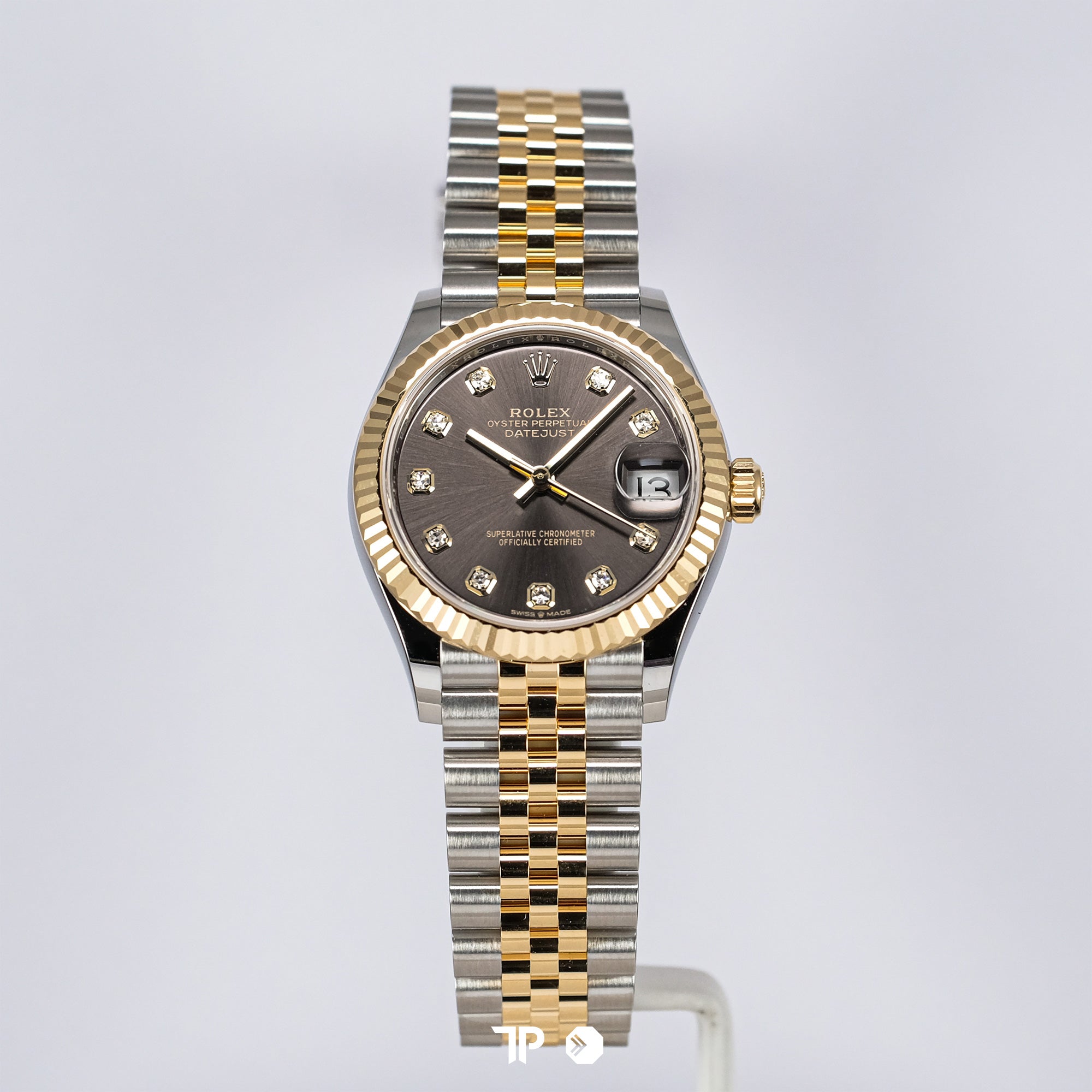 Datejust 31 Rhodium Diamond Two Tone Yellow Gold NEW (2025)