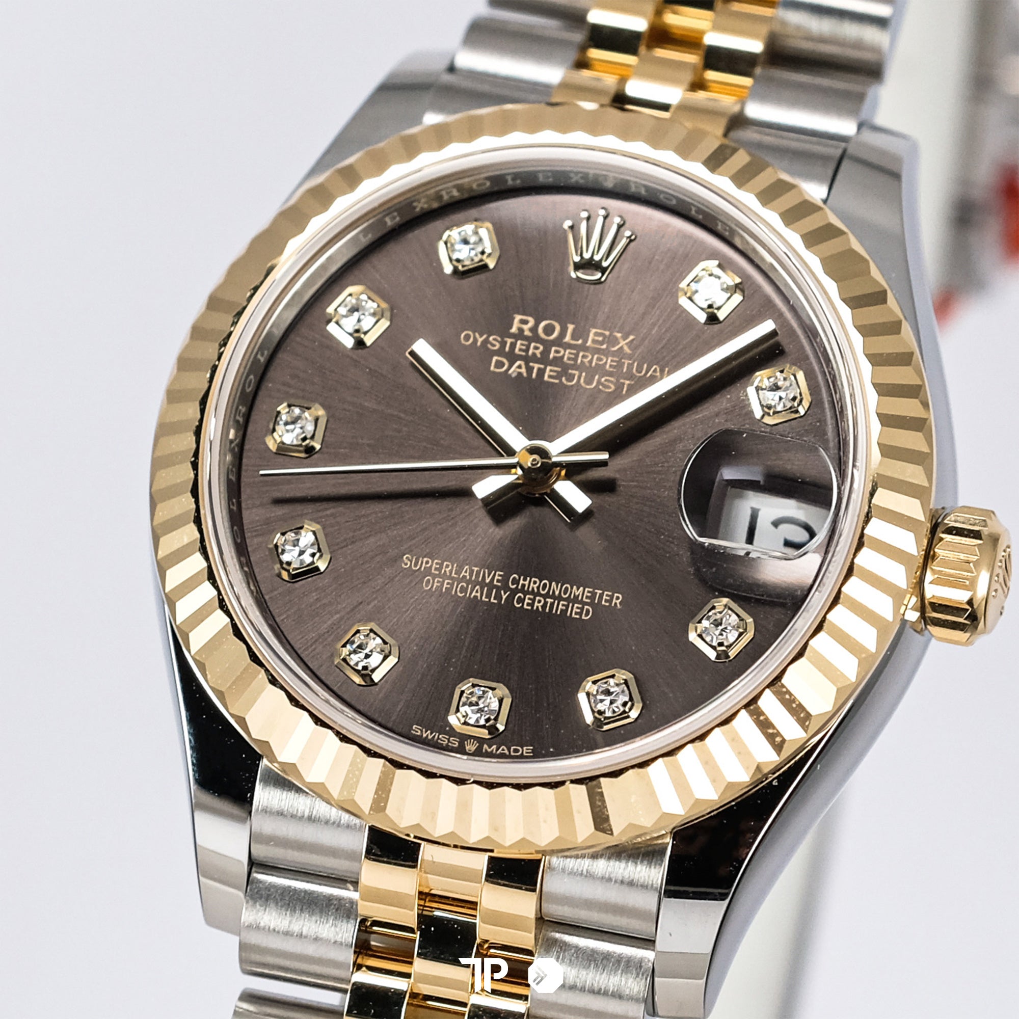 Datejust 31 Rhodium Diamond Two Tone Yellow Gold NEW (2025)