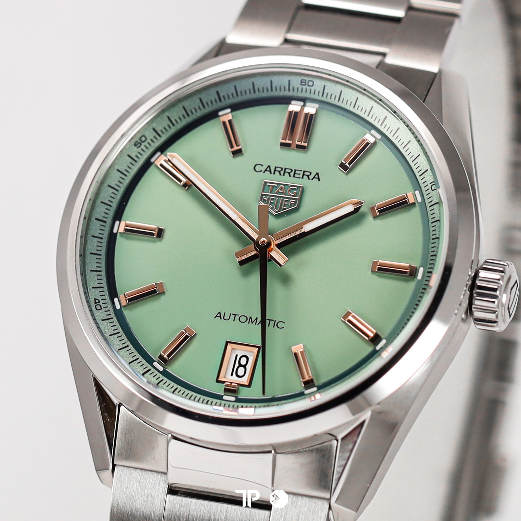 Carrera Cal 7 Automatic Green Ladies 36mm NEW(2025)