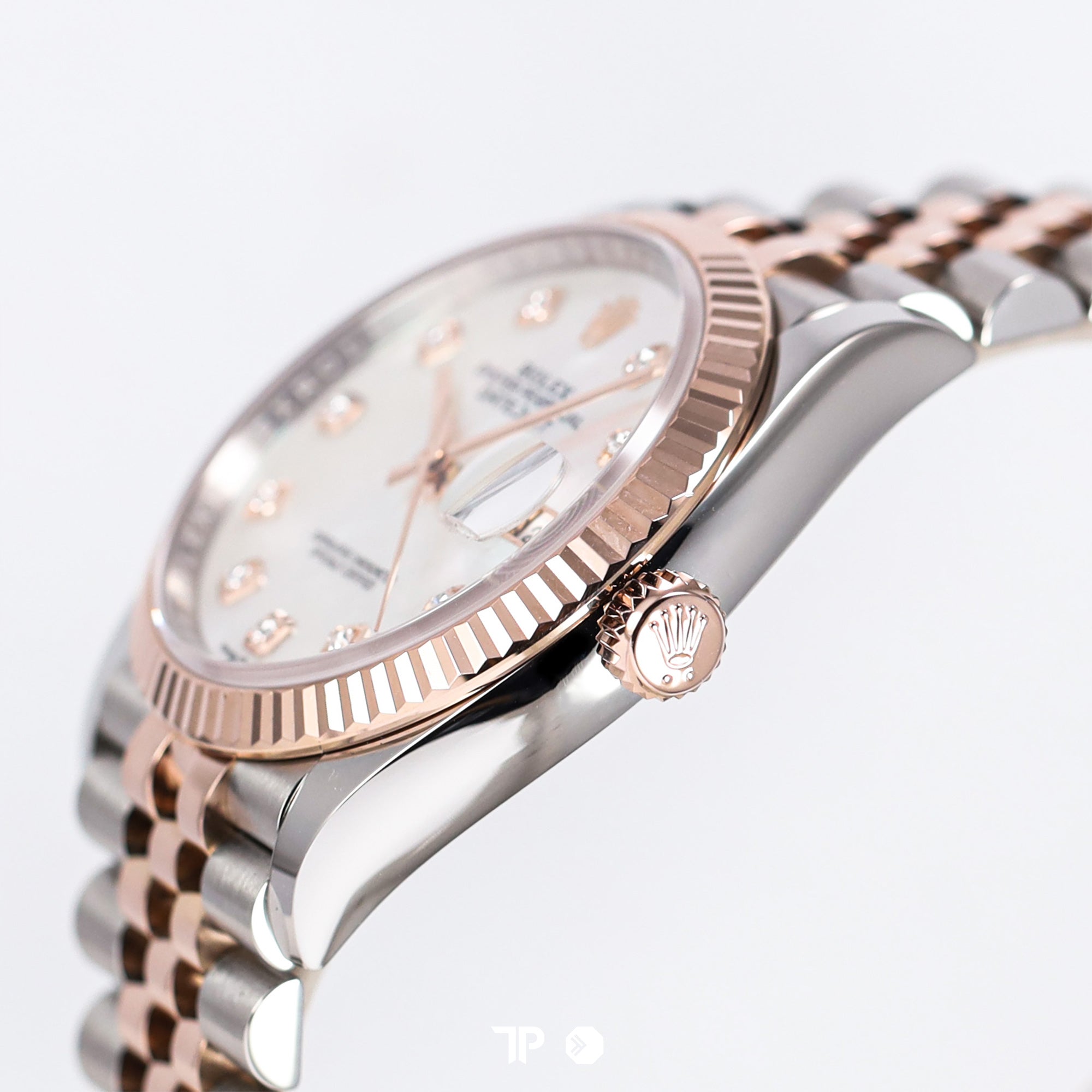 Datejust 36 Two Tone Rosegold White MOP Diamond Index Jubilee (2018)