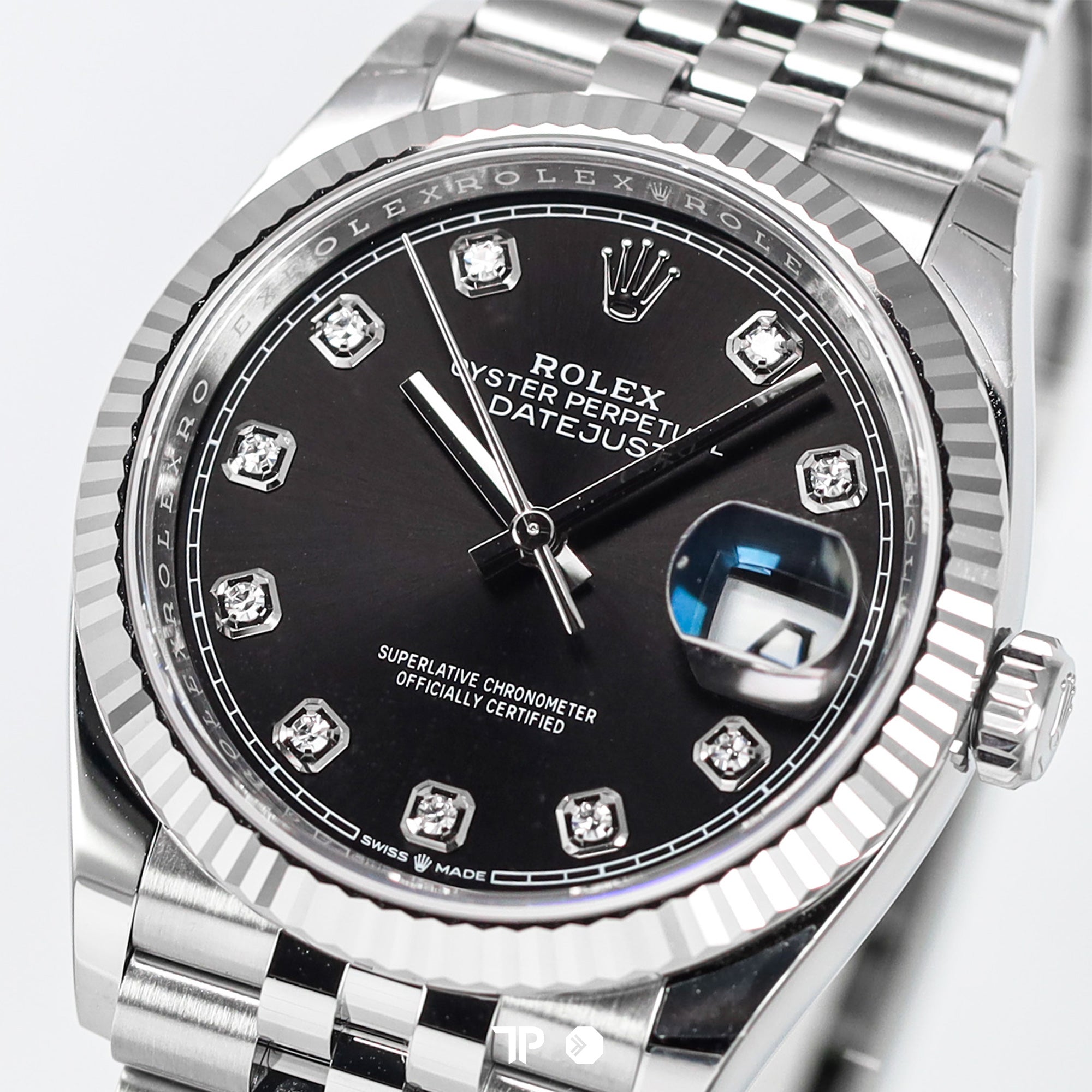 Datejust 36 Black Dial Diamond 10 NEW (2025)