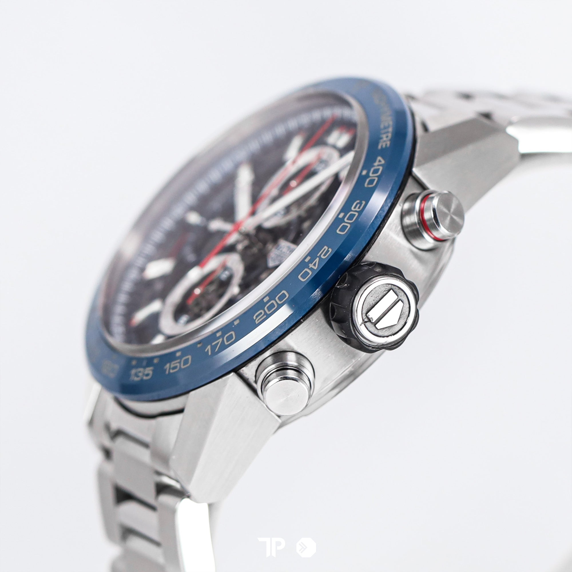 Carrera Heuer 01 Skeleton Blue Bezel Bracelet (2019)