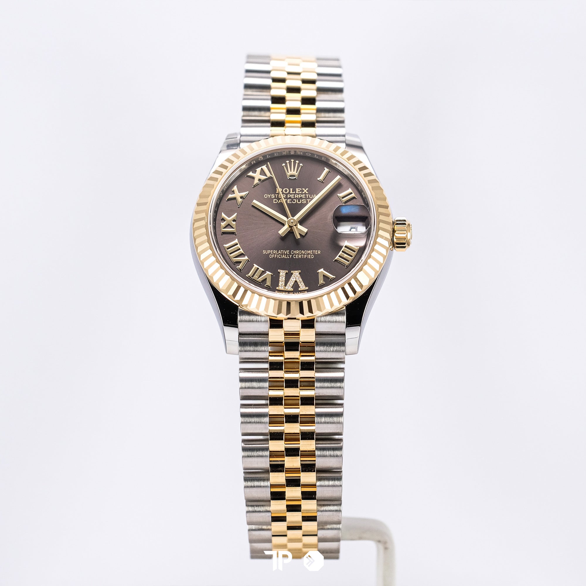 Datejust 31 Dark Grey Diamond on VI Two Tone Yellow Gold NEW (2025)